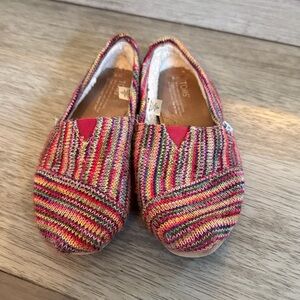 Toms Multicolor Knit Slip-Ons